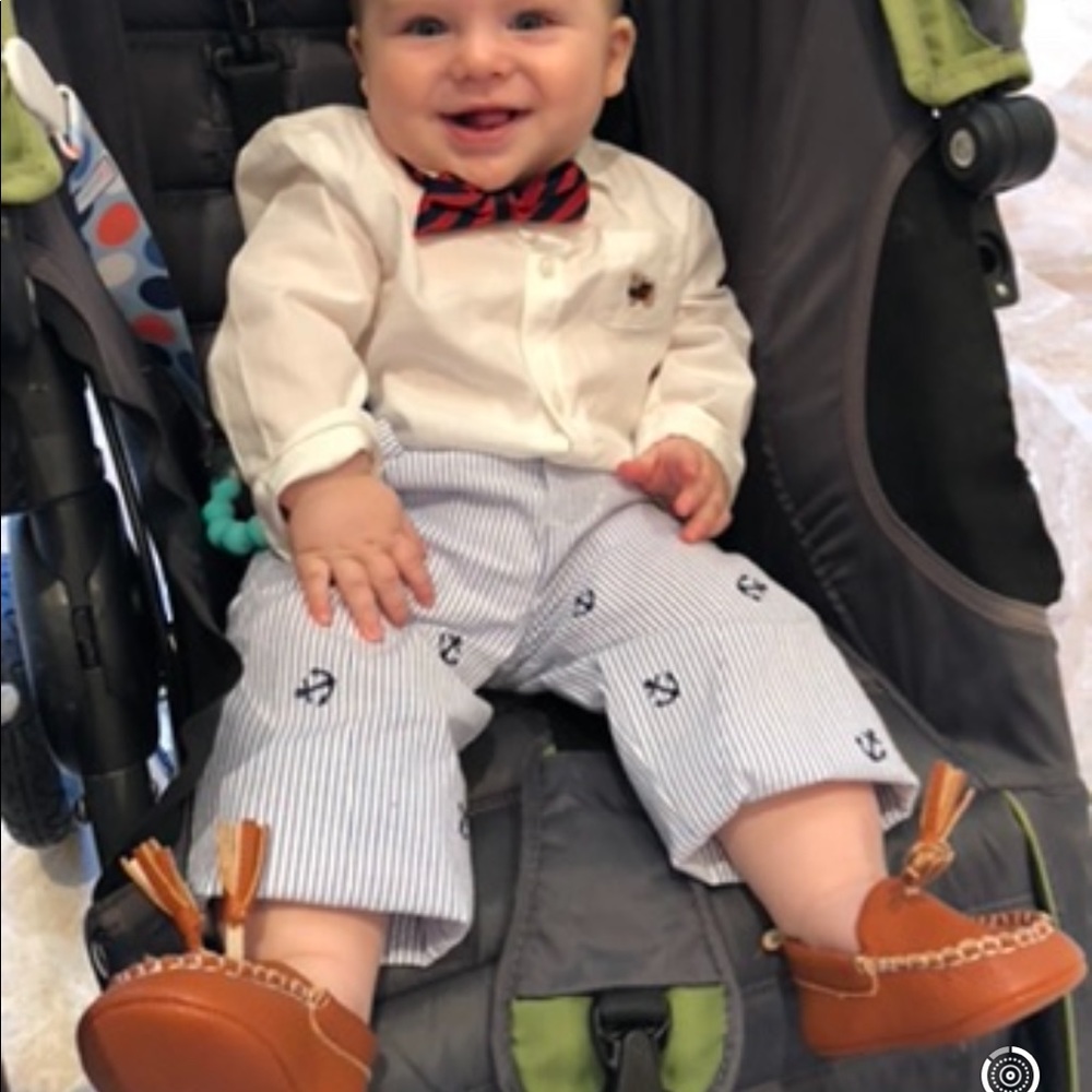Perfect for Easter or Spring!  Baby’s 12 months sear-sucked pant’s